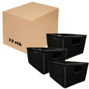 12 x Kurve i Plastflet - Sort -  L29,5 x B24,5 x H16 cm. - Billede 1