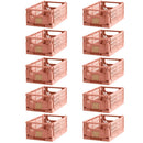 10 stk. Day foldbare opbevaringskasser - Misty Coral - Small - Billede 1