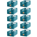 10 stk. Day foldbare opbevaringskasser - Tapestry Blue - Small - Billede 1
