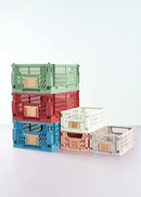 10 stk. Day foldbare opbevaringskasser - Dill Green - Small - Billede 1