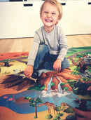Legetæppe med wildlife-tema og 20 vilde dyr - 100x150 cm. - Billede 1