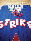 Legetæppe med bowlingbane og bowlingspil - 100x300 cm. - Billede 1