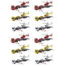 Legetøjsbiler - Helikopter transporter - 12 stk ass - Fra 3 år. - Billede 1