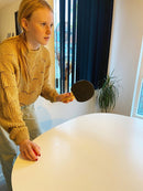 Bordtennisbat i træ med Rød/Sort gummi - Sæt med 2 stk. - Billede 1