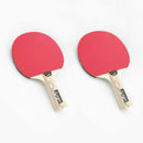 Bordtennisbat i træ med Rød/Sort gummi - Sæt med 2 stk. - Billede 1