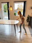 Bordtennisbat i kunstfiber med Rød/Sort gummi - Sæt med 2 stk. - Billede 1