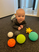 Infantino Babylegetøj - Babybolde 6 stk - med forskellige mønstre - Fra 6mdr+