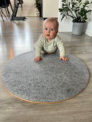 Wobbel 360 Rundt Vippebræt med filt - Lysegrå - fra 2 år.