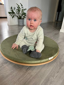Wobbel 360 Rundt Vippebræt med filt - Lysegrå - fra 2 år.